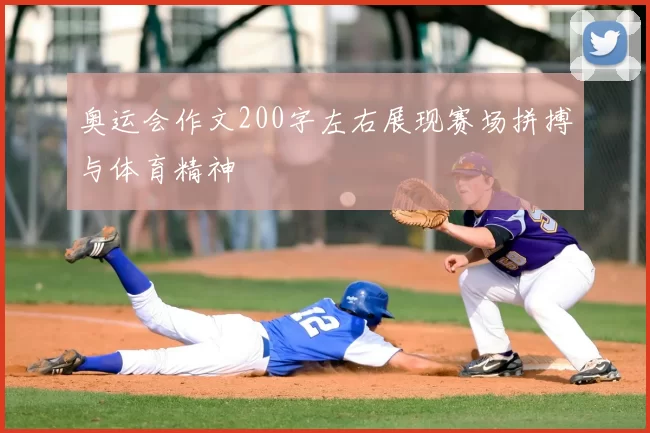 奥运会作文200字左右展现赛场拼搏与体育精神