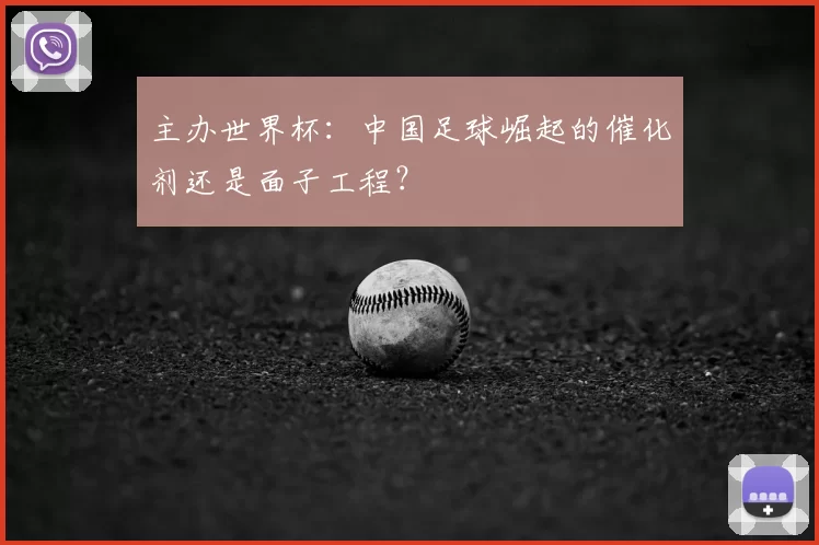 主办世界杯:中国足球崛起的催化剂还是面子工程?