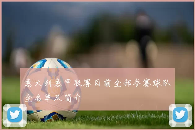 意大利意甲联赛目前全部参赛球队全名单及简介